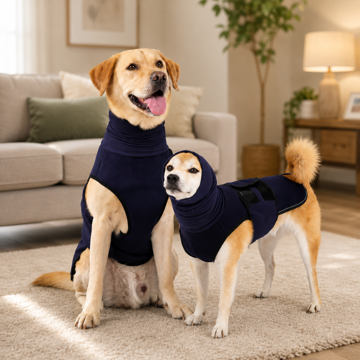 Dog Anxiety Vest with Calming Hoodie